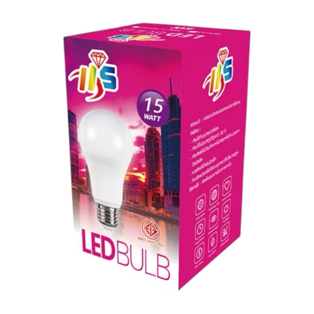 หลอดLED BULB แสงขาวHS15W